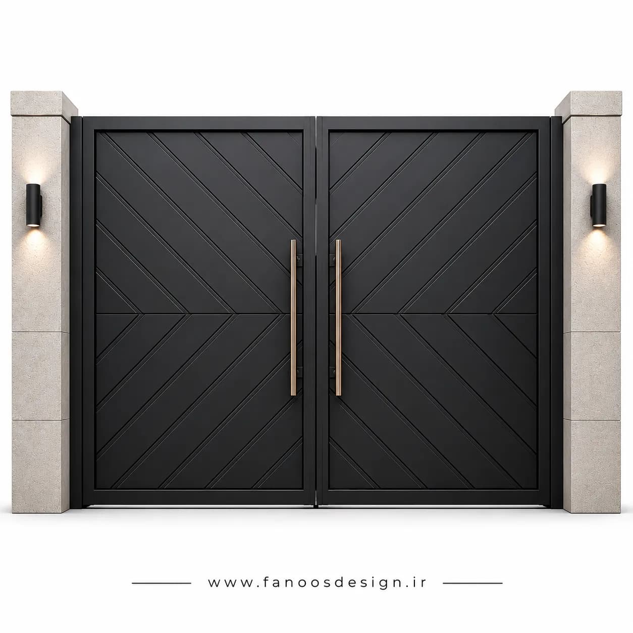 درب فلزی پارکینگ ساده مدل مدرن – کد 30438