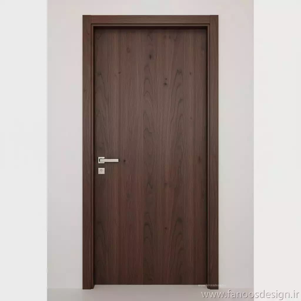 درب سرویس بهداشتی ABS مدل گردویی تیره کلاسیک کد 30507