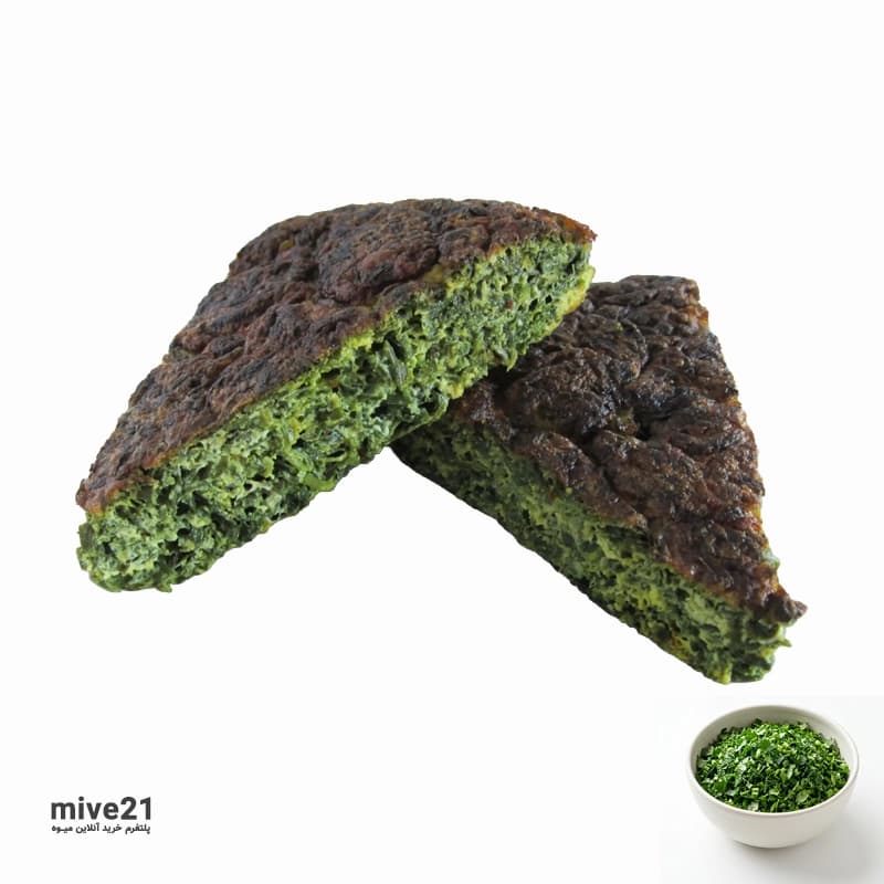 سبزی کوکو خرد شده