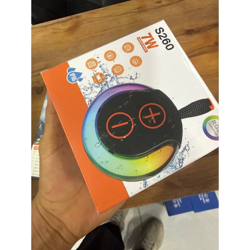 اسپیکر بلوتوثی وایرلس مدل Speaker Bluetooth RGB S260 — تصویر ۲