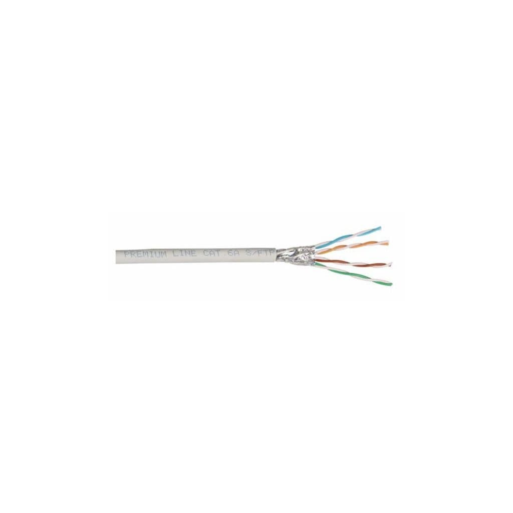 CATEGORY 6A S/FTP INSTALLATION CABLE, 500M REEL, LSOH, GREY