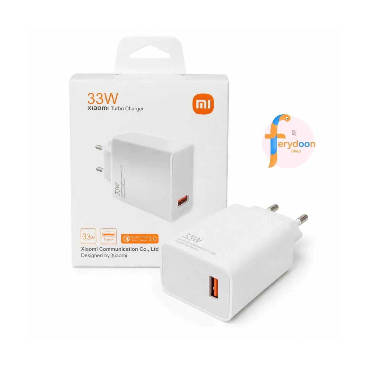 کلگی شارژر ۳۳ وات شیائومی (Xiaomi Turbo Charger) مشابه اورجینال