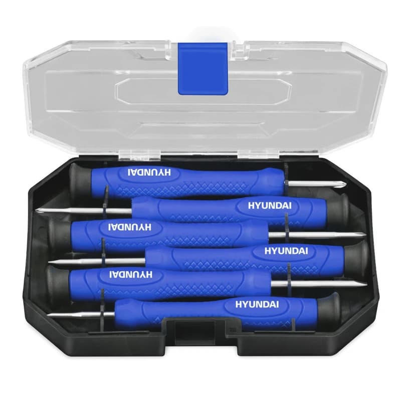 پیچ‌ گوشتی تعمیرات موبایل هیوندای مدل HT-7606 مجموعه‌ی 6 عددی