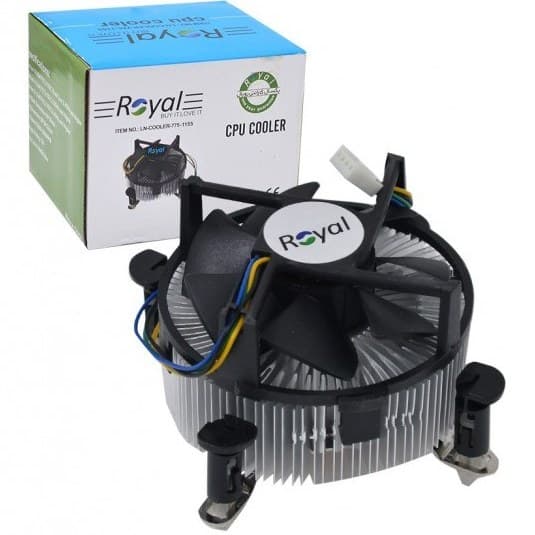 فن خنک کننده سی پی یو اینتل زیر مسی رویال CPU Fan intel Royal — تصویر ۲