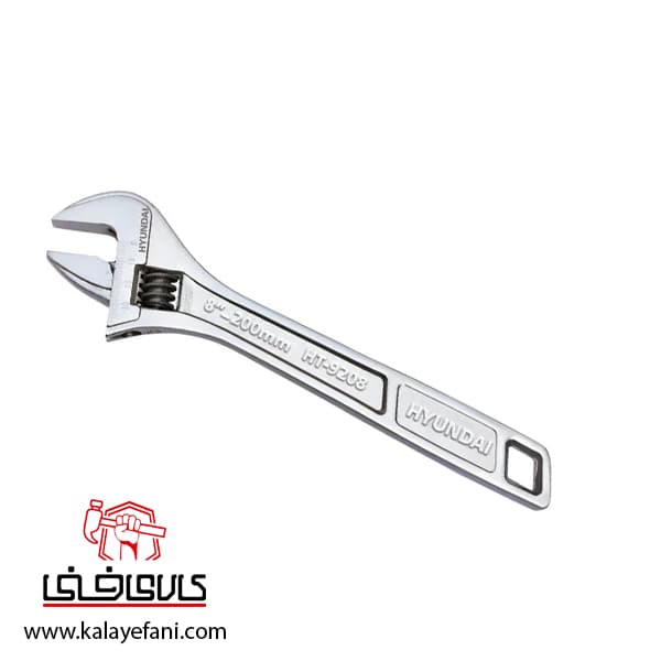 آچار فرانسه هیوندای مدل HT-9208 سایز 8 اینچ — تصویر ۴