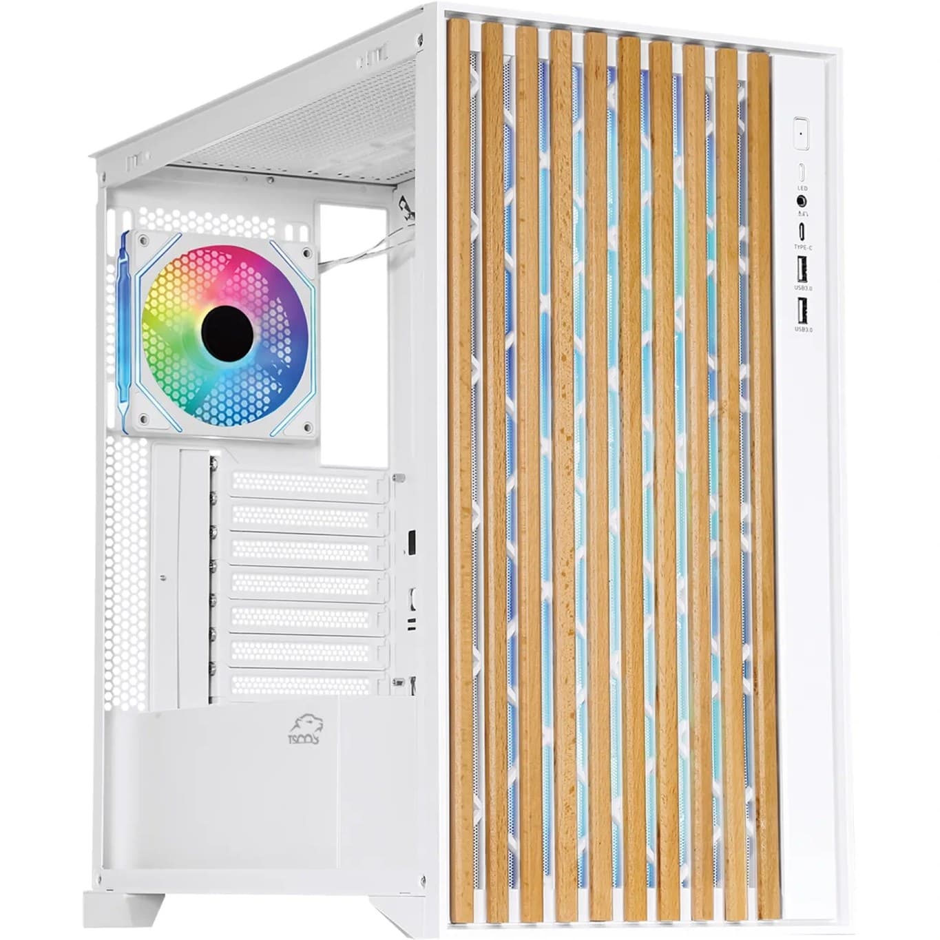 قاب کیس گیمینگ سفید تسکو مدل TSCO Case Gaming GC4512
