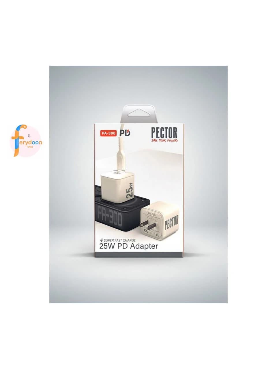 کلگی شارژ اورجینال 25W پکدار PECTOR مدل PA-300 — تصویر ۳