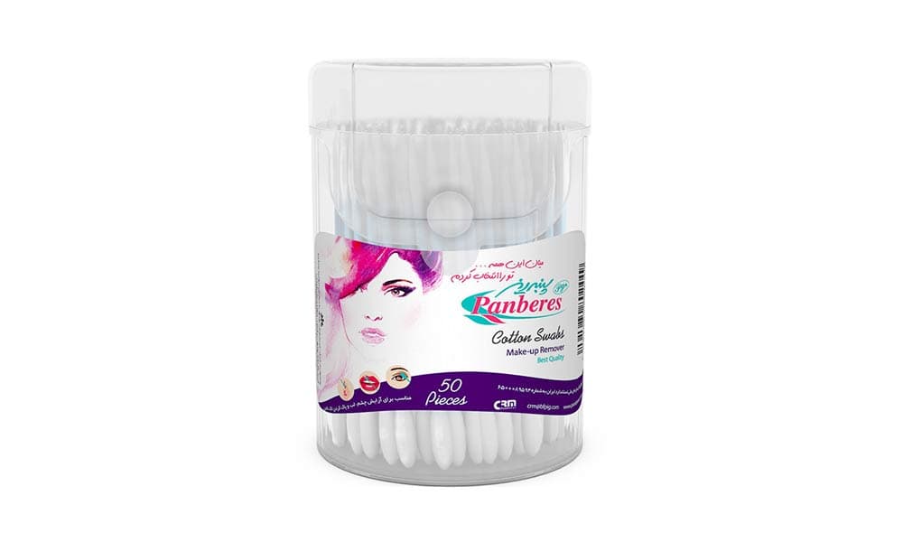 گوش پاک کن پنبه ریز بسته 50 عددی