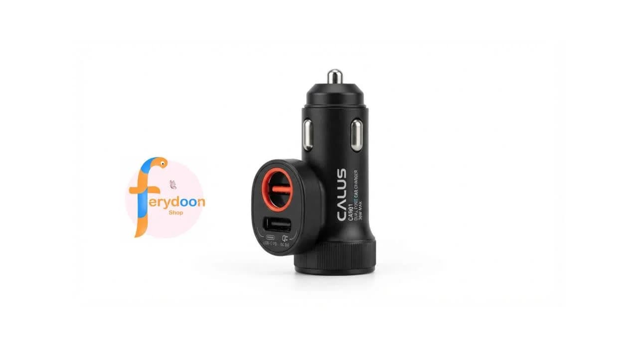 شارژر فندکی CALUS CAR01 | شارژ سریع و دو پورت USB برای خودرو