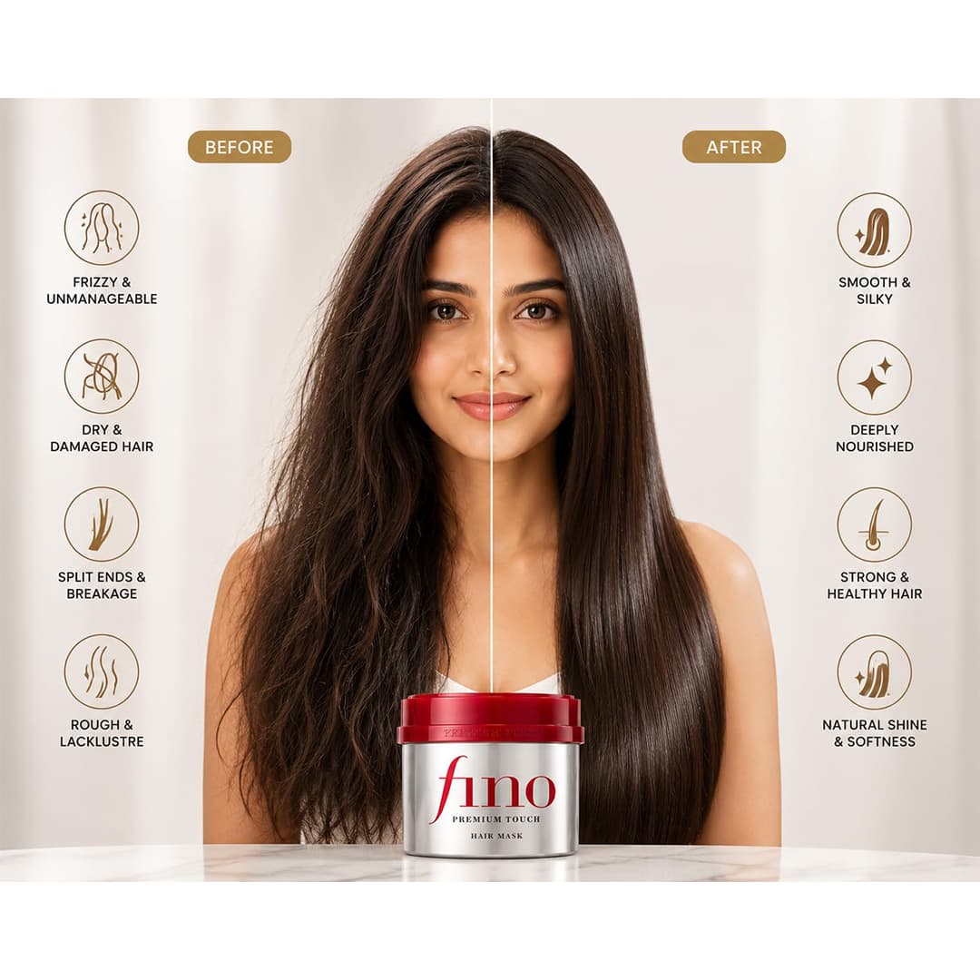 ماسک مو فینو Premium Touch حجم 230 گرم | ماسک ترمیم کننده مو Shiseido Fino — تصویر ۴