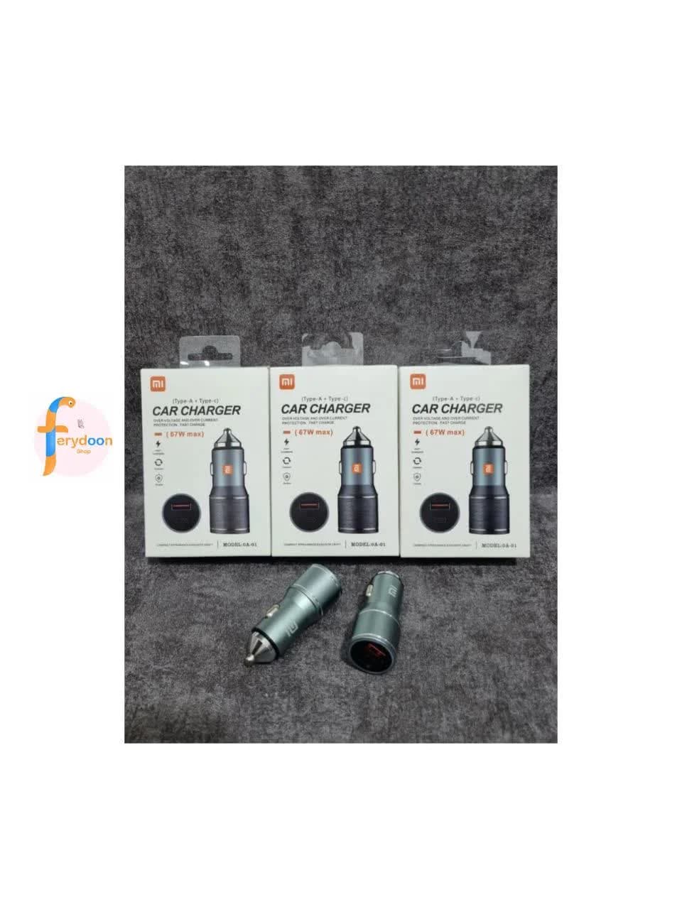 شارژر فندکی شیائومی 67 وات مدل OA-01 | فست شارژ دو پورت (مشابه اورجینال) — تصویر ۳