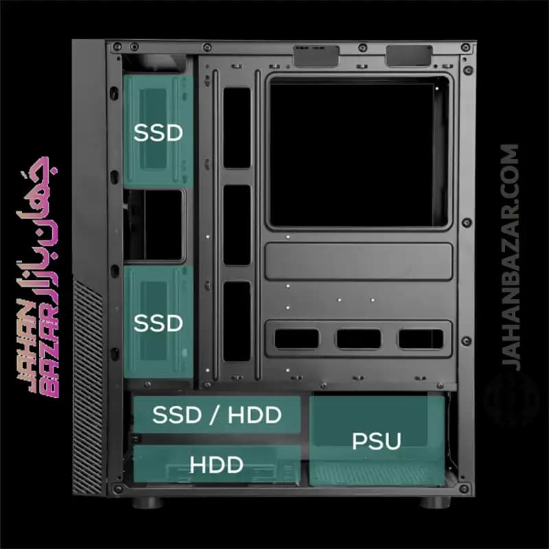 کیس گیمینگ با 4 فن تسکو TSCO GC4501 PRO — تصویر ۸