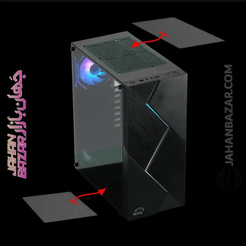 کیس گیمینگ با 4 فن تسکو TSCO GC4501 PRO — تصویر ۱۰