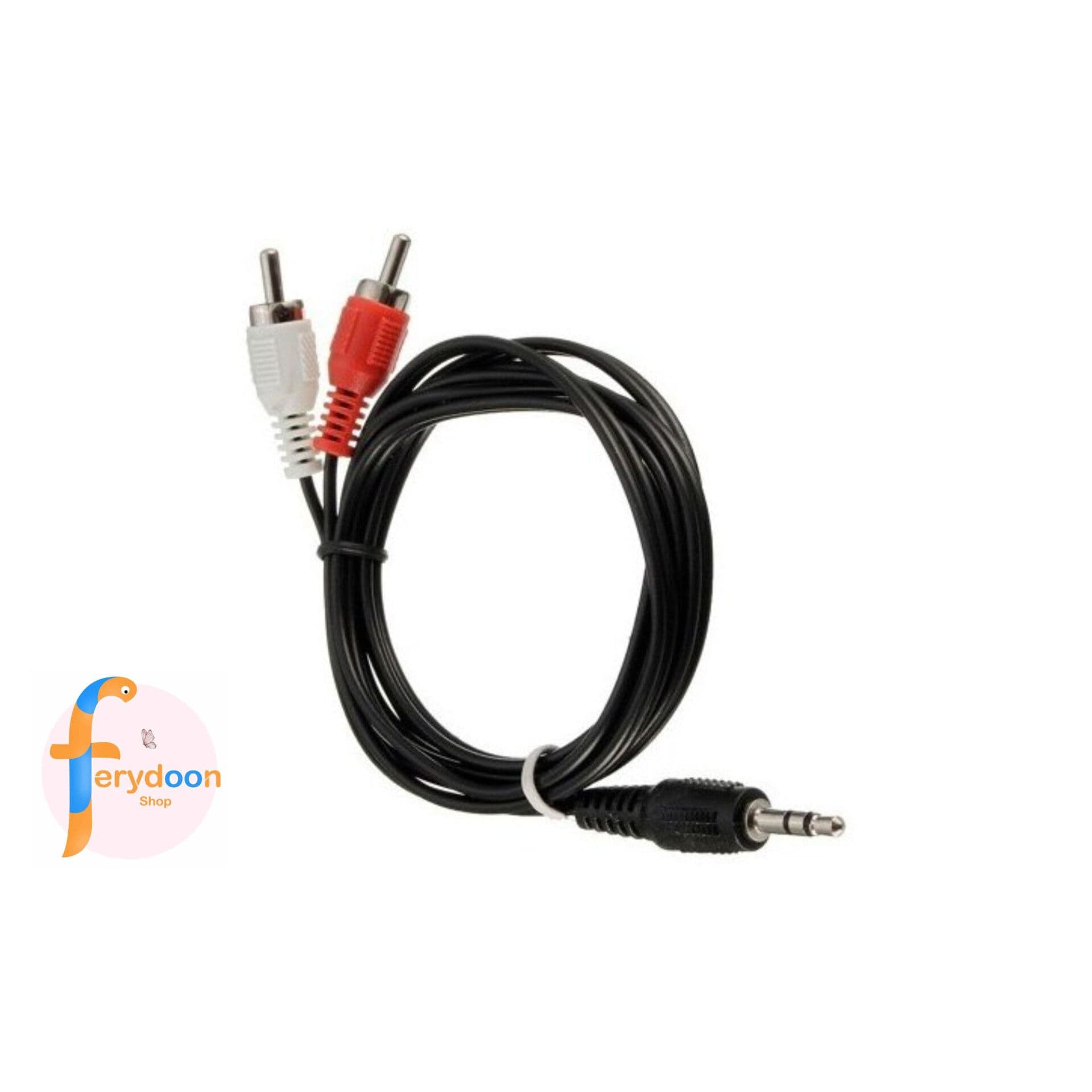 کابل تبدیل ۱ به ۲ صدا (AUX به RCA) – انتقال صدای شفاف و باکیفیت — تصویر ۲