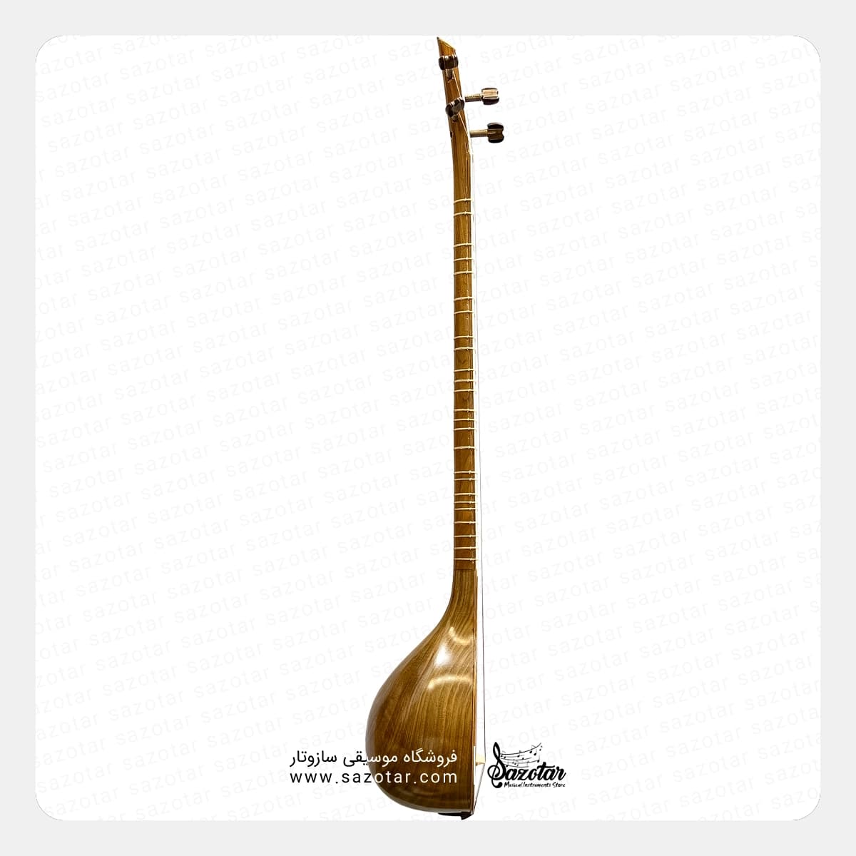 سه تار کاسه کوچک یک تکه گردو رضا کلهر — تصویر ۲