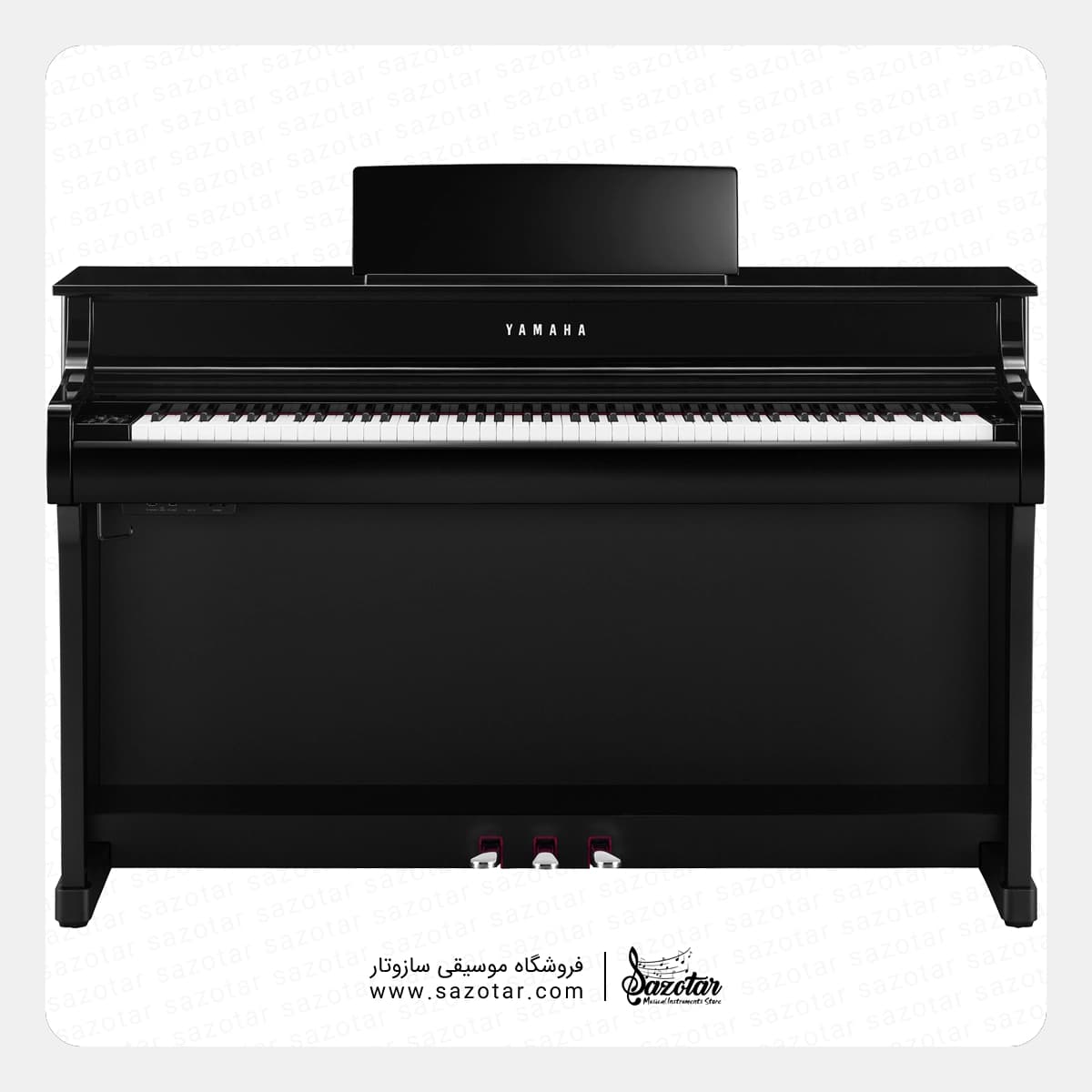 پیانو دیجیتال یاماها CLP-835 مشکی براق — تصویر ۳