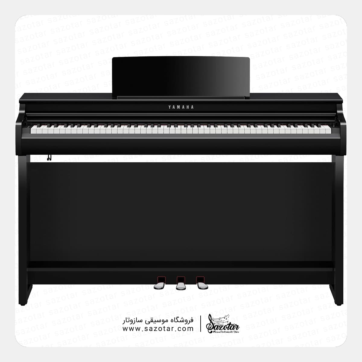 پیانو دیجیتال یاماها CLP-825 مشکی براق — تصویر ۳