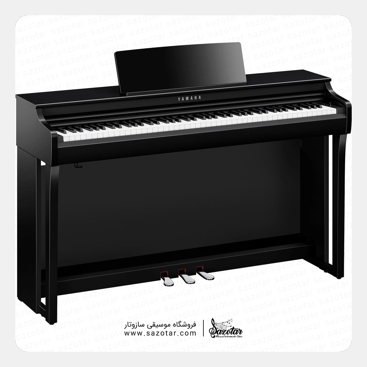 پیانو دیجیتال یاماها CLP-825 مشکی براق — تصویر ۲