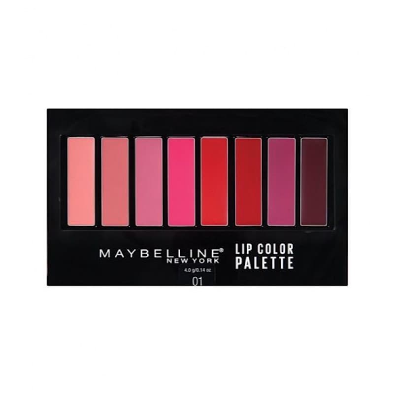 پالت رژلب 8 رنگ میبلین کدMaybelline 01 — تصویر ۳
