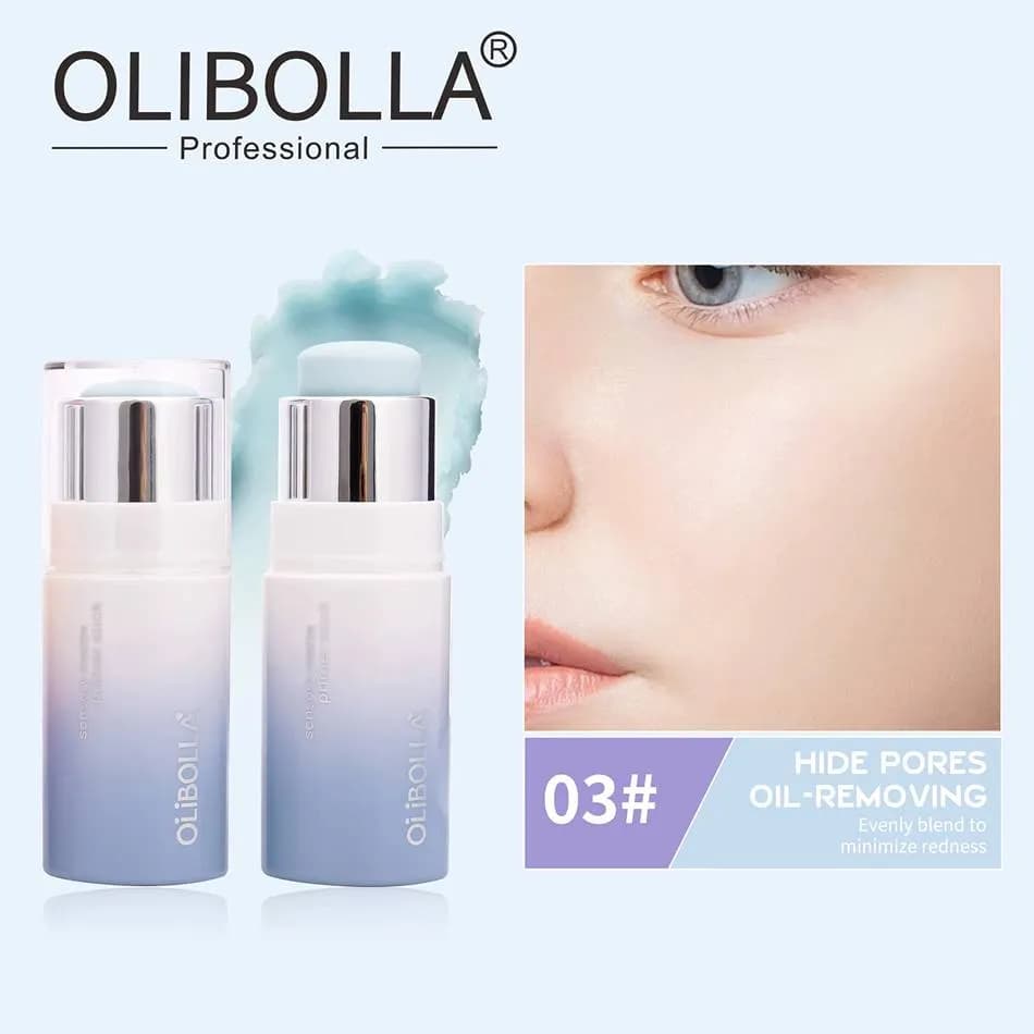 پرایمر استیکی رنگی مات با بافت مخملی OLIBOLLA | اصلاح رنگ و افزایش ماندگاری آرایش — تصویر ۸