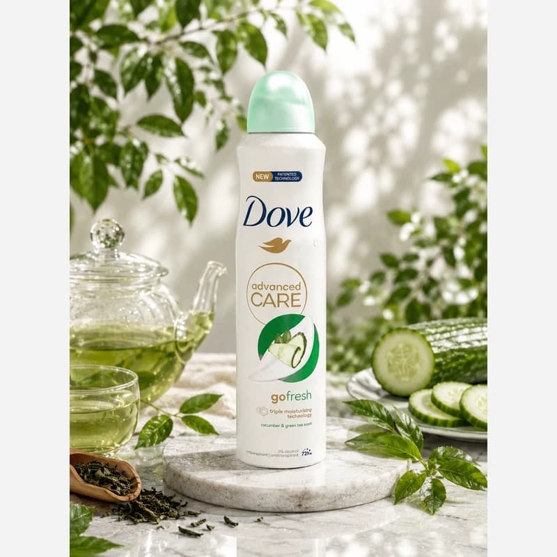 اسپری بدن زنانه داو مدل Go Fresh حجم 250 میلی‌لیتر UK اصل | خوشبوکننده و ضدتعریق 48 ساعته — تصویر ۳