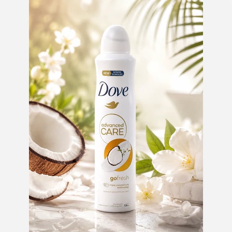 اسپری بدن زنانه داو مدل Go Fresh حجم 250 میلی‌لیتر UK اصل | خوشبوکننده و ضدتعریق 48 ساعته — تصویر ۵