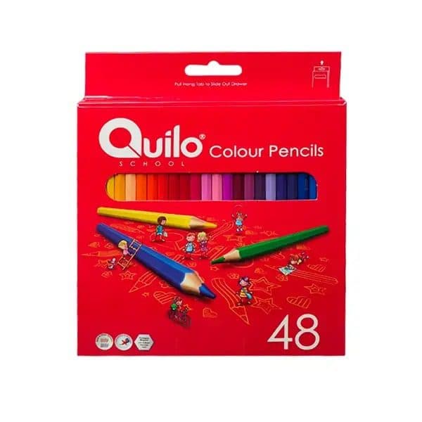 مداد رنگی کویلو (Quilo) مدل 48 رنگ مقوایی