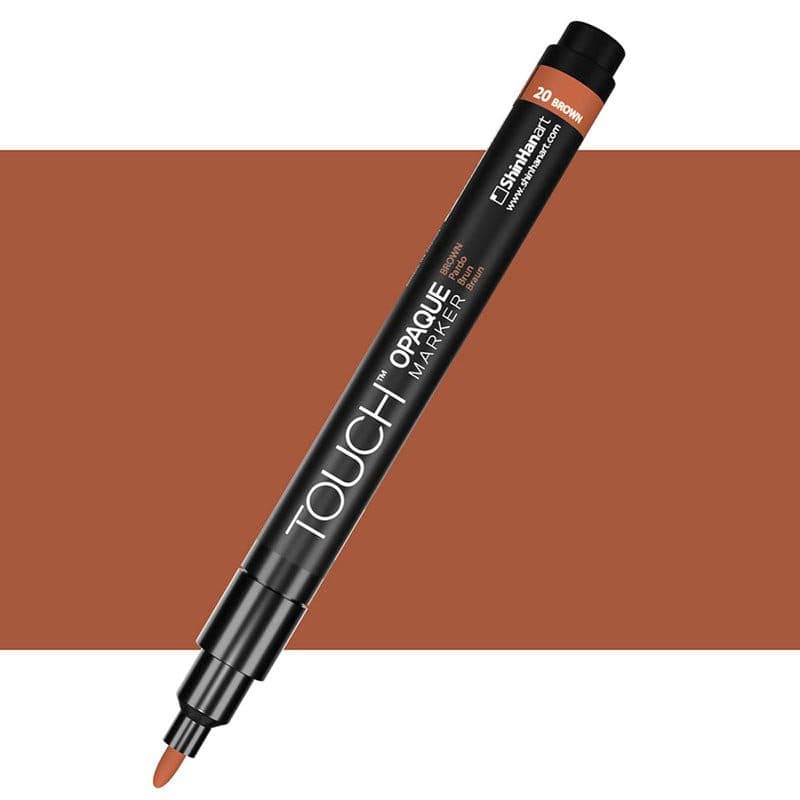 ماژیک همه کاره Touch Opaque مدل Brown Fine کد 20