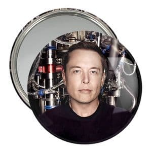 آینه جیبی خندالو مدل ایلان ماسک Elon Musk کد 10922