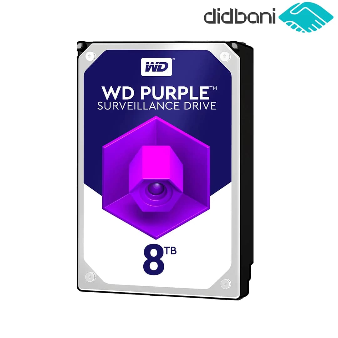 هارد 8 ترابایت بنفش WD80PURZ وسترن دیجیتال — تصویر ۲