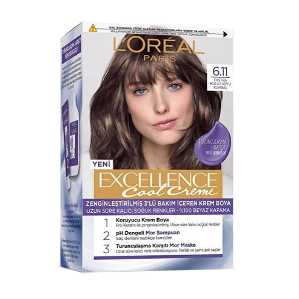 کیت رنگ مو لورآل پاریس مدل Excellence شماره 6.11 — تصویر ۲