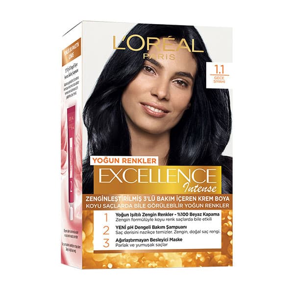 کیت رنگ مو لورآل پاریس مدل Excellence شماره 1.01 — تصویر ۳