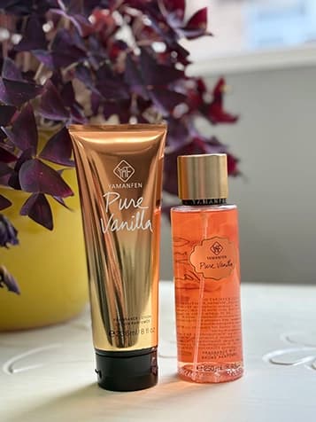 پک بادی اسپلش و لوسیون یامانفن مدل Pure Vanilla — تصویر ۲