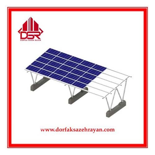 استراکچر ضدزنگ پارکینگ خورشیدی با عمر طولانی