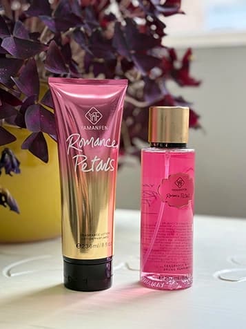 پک بادی اسپلش و لوسیون یامانفن مدل Romance Petals — تصویر ۲