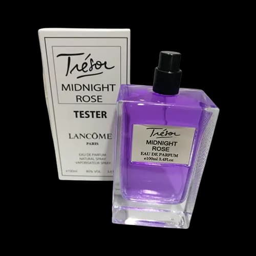 تستر جعبه سفید لانکوم ترزور میدنایت رز اماراتی ادو پرفیوم 100 میلی لیتر | Emirati White Box Tester Lancome Trésor Midnight Rose 100ml EDP