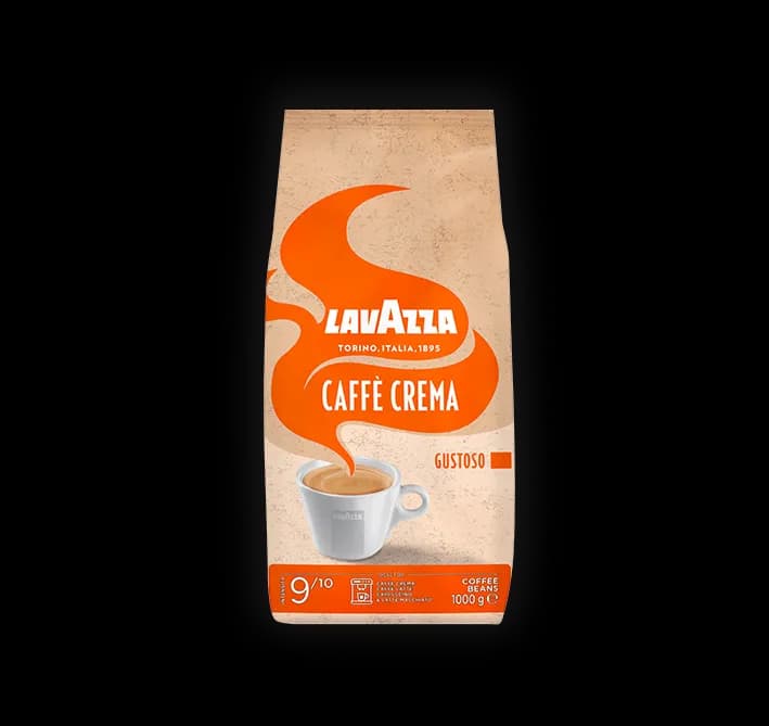 دانه قهوه 1 کیلویی لاوازا | lavazza مدل Caffe Crema Gustoso