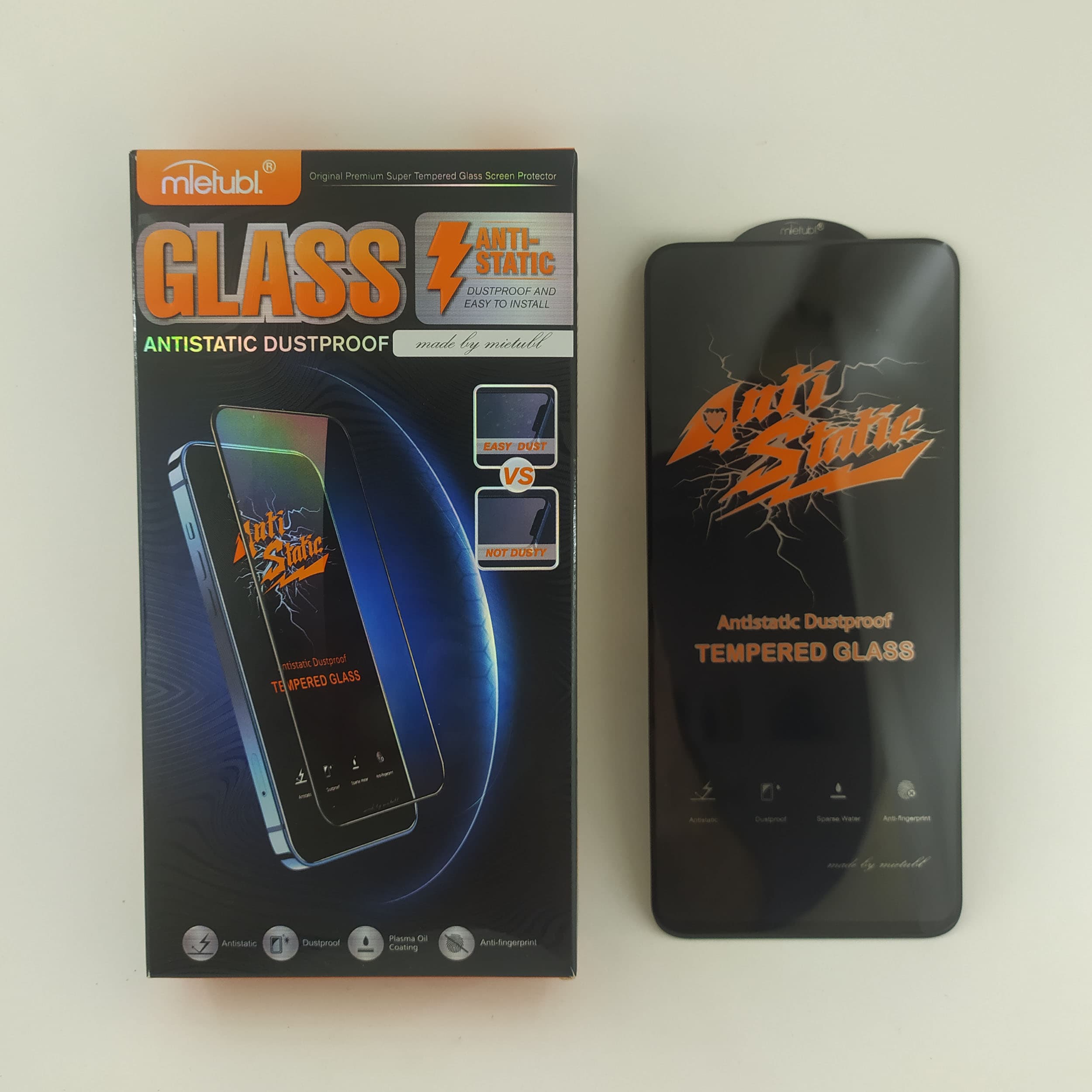 محافظ صفحه نمایش شیشه ای میتوبل – Full Cover Anti Static Mietubl — تصویر ۲