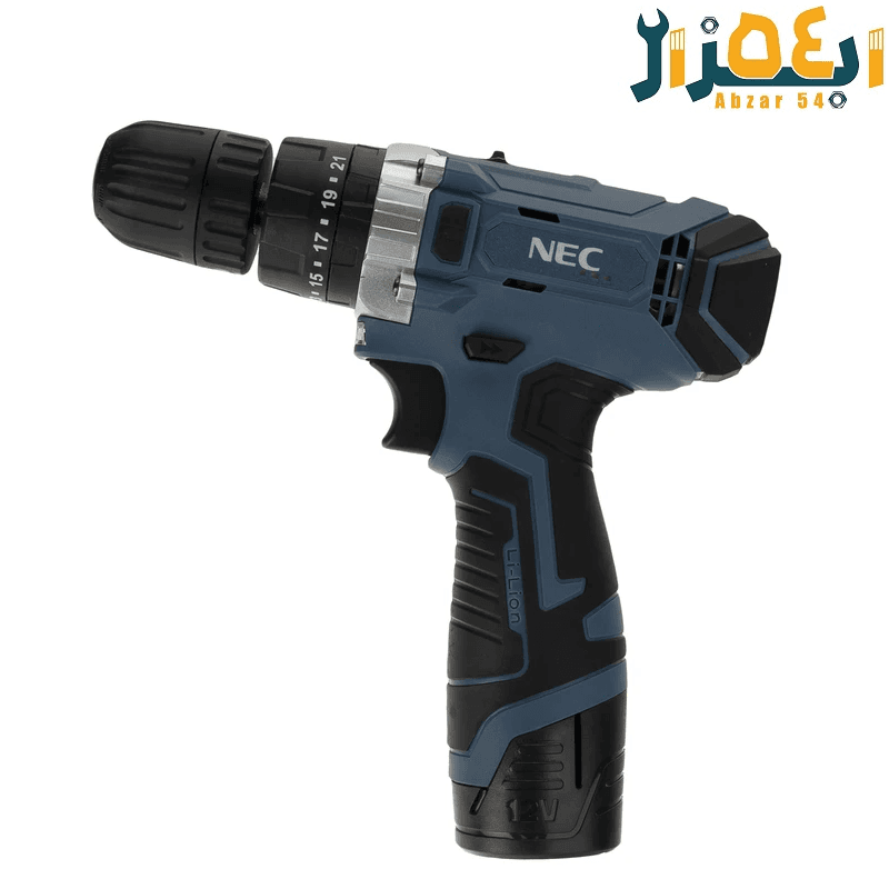 دریل پیچ گوشتی شارژی 12 ولت باطری لیتیوم 1812 NEC