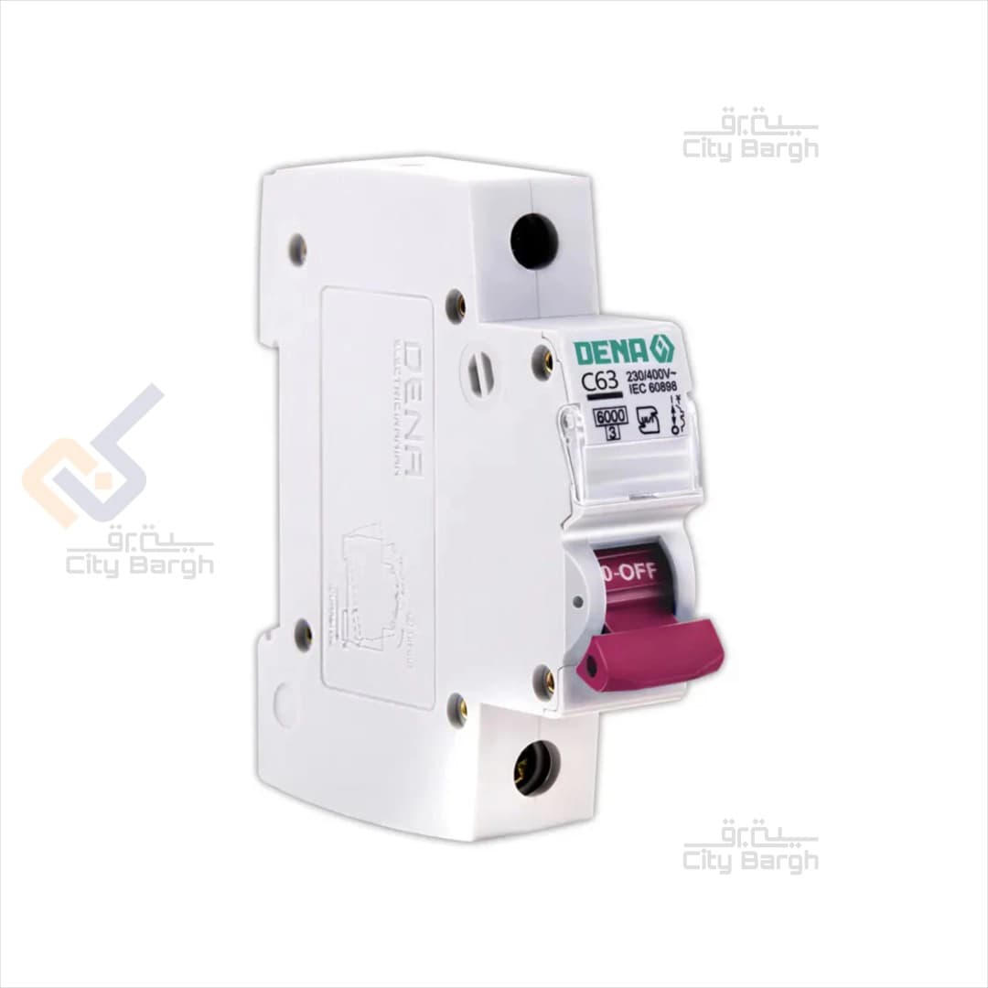 فیوز مینیاتوری یک پل 63 آمپر دنا الکتریک مدل C63-6K-1P