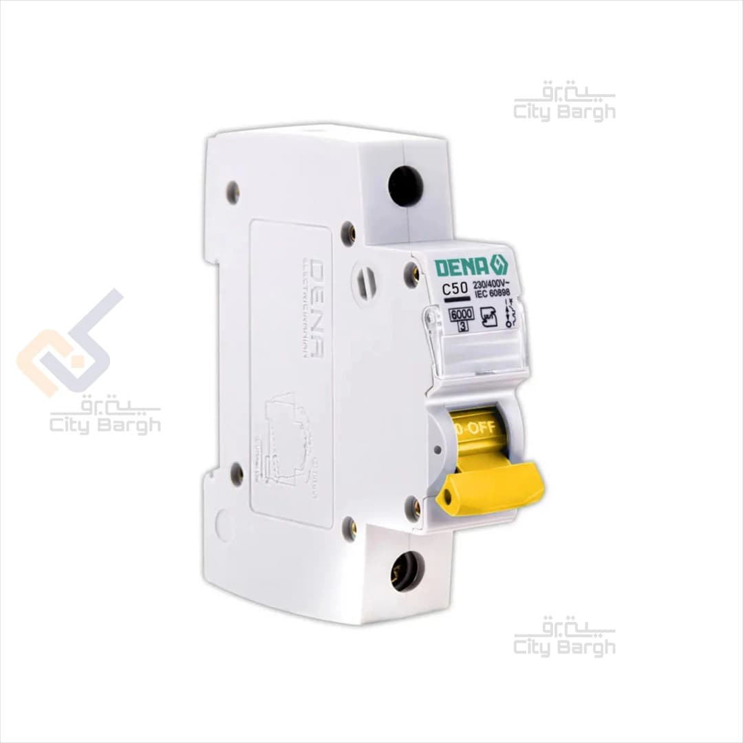 فیوز مینیاتوری یک پل 50 آمپر دنا الکتریک مدل C50-6K-1P