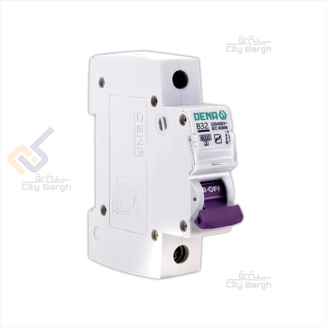 فیوز مینیاتوری یک پل 32 آمپر دنا الکتریک مدل B32-6K-1P