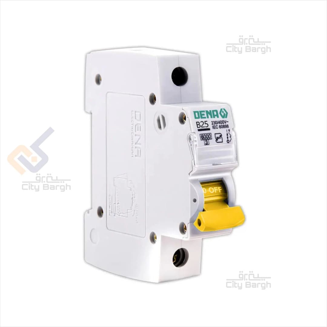 فیوز مینیاتوری یک پل 25 آمپر دنا الکتریک مدل B25-6K-1P