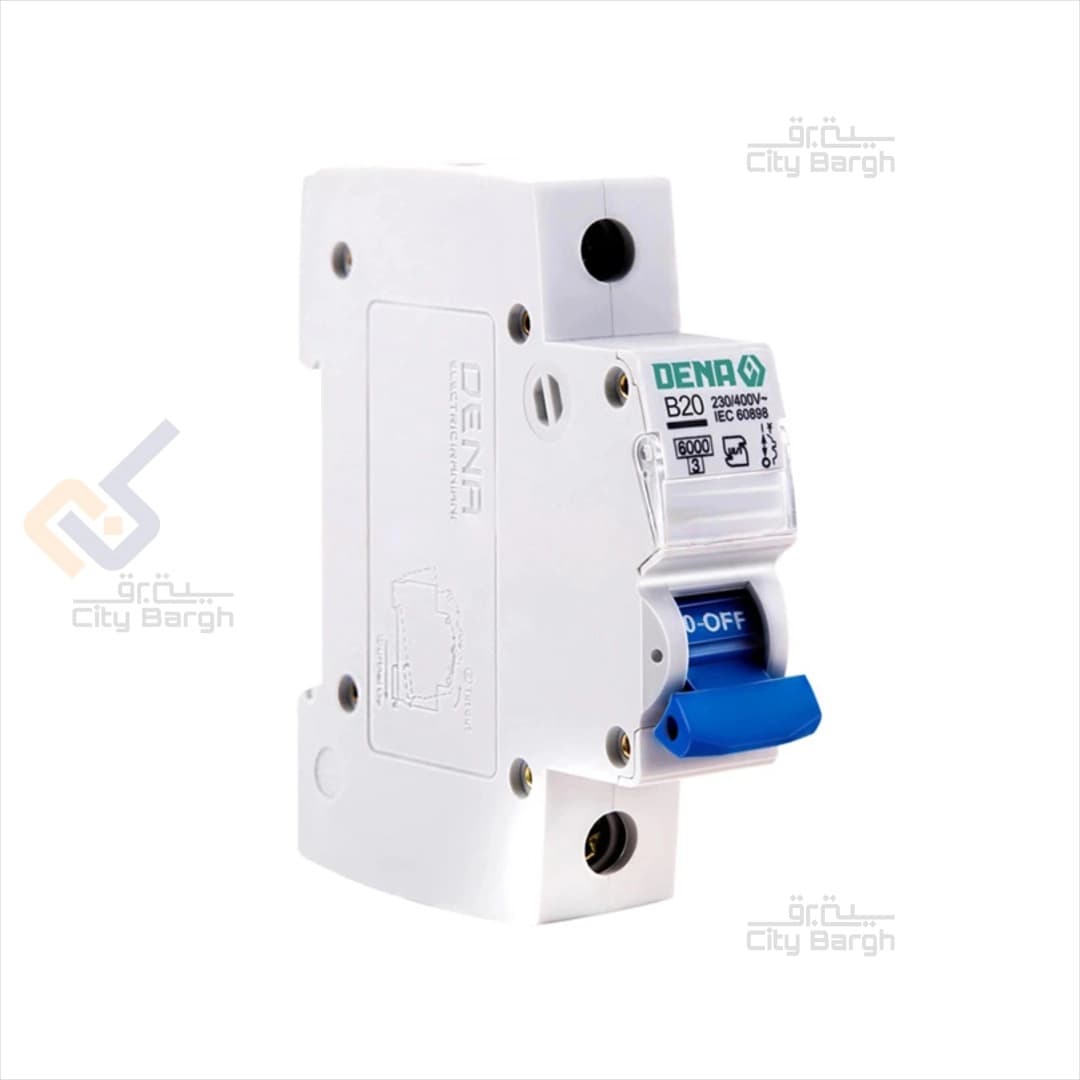 فیوز مینیاتوری یک پل 20 آمپر دنا الکتریک مدل B20-6K-1P