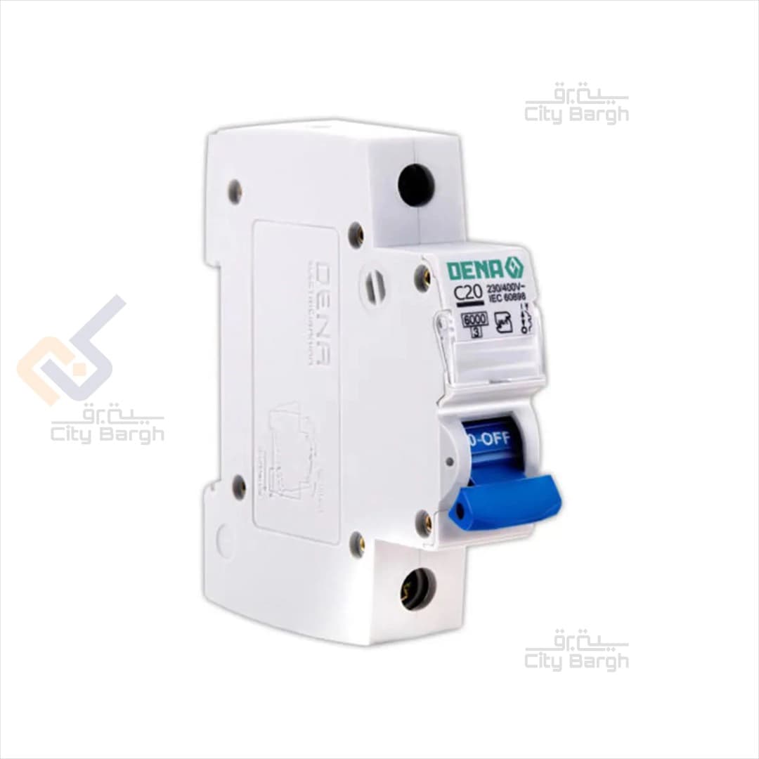 فیوز مینیاتوری یک پل 20 آمپر دنا الکتریک مدل C20-6K-1P