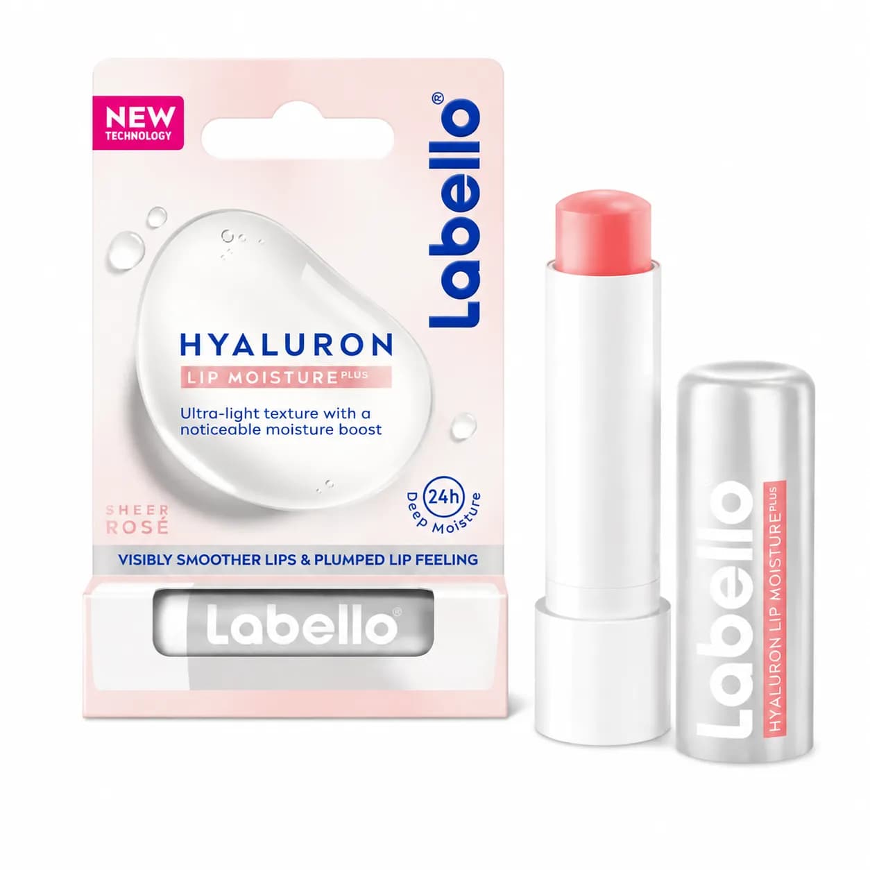 بالم لب مرطوب کننده قوی هیالورون رز لبلو Hyaluron Lip Moisture Plus