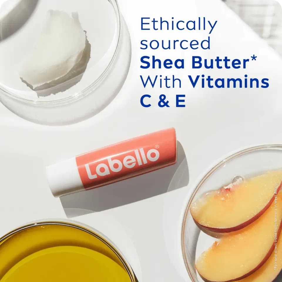 بالم لب رنگی لبلو هلو Labello Peach Shine — تصویر ۳