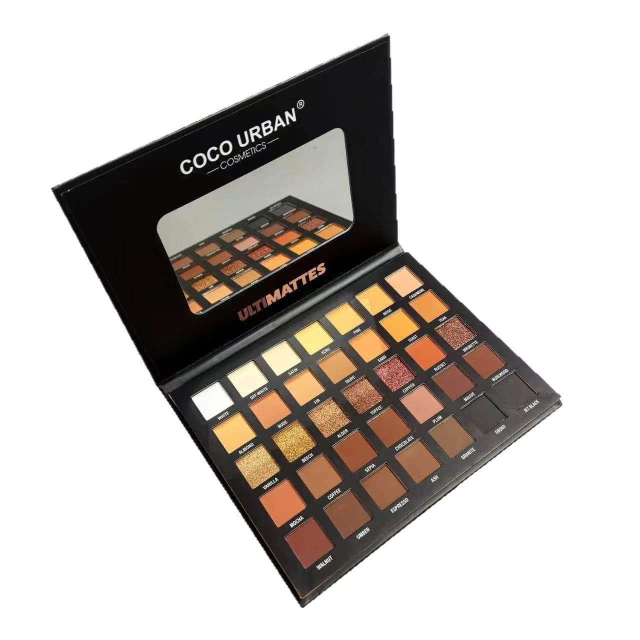 پالت سایه چشم 35 رنگ کوکو یوربان مدل COCO URBAN ULTIMATE MATTES — تصویر ۲