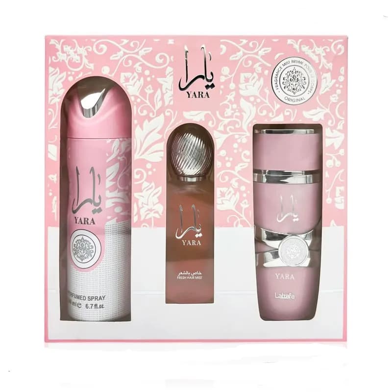 پک ادکلن، عطرمو و اسپری یارا صورتی