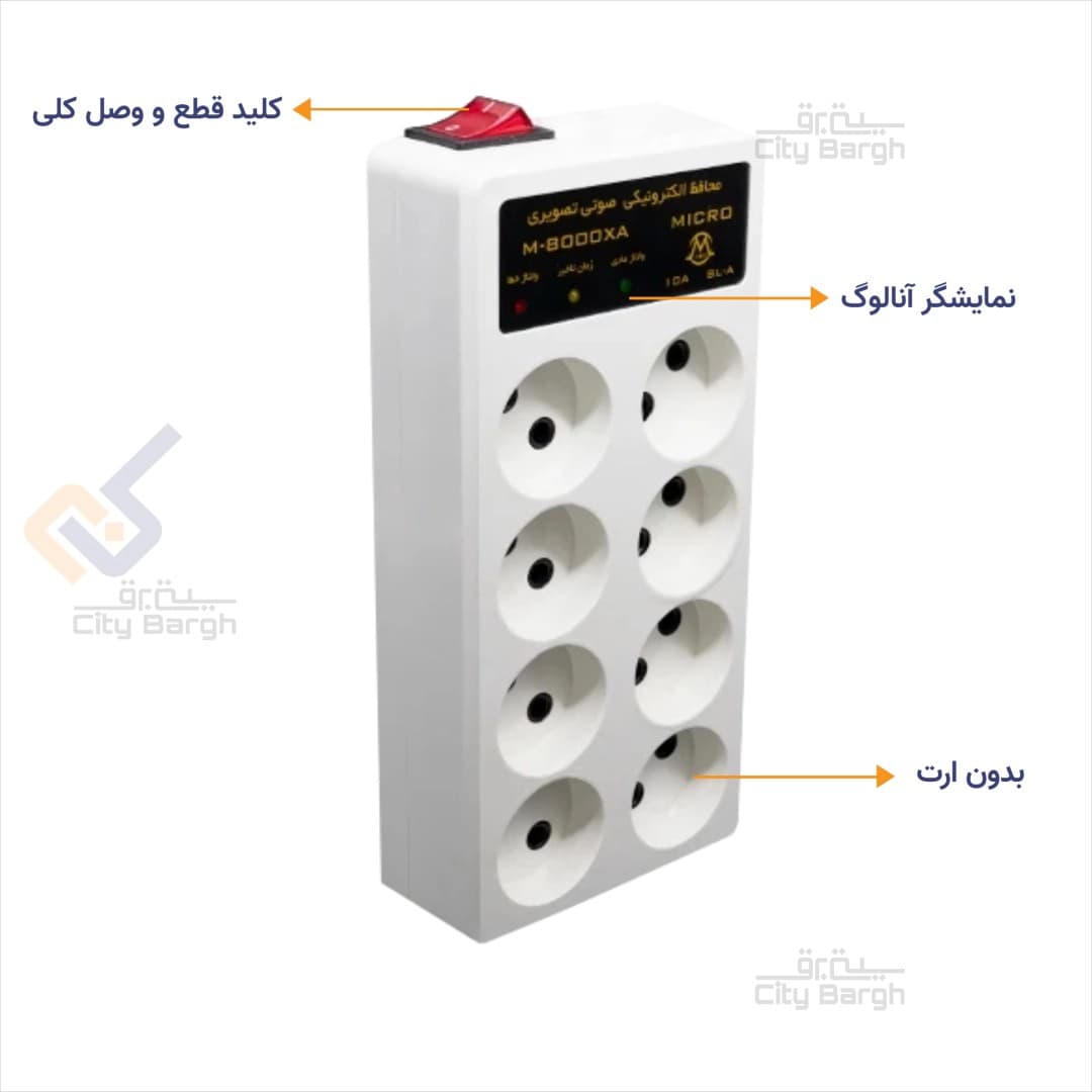 محافظ هشت خانه آنالوگ میکرومکس مدل 8LA — تصویر ۳